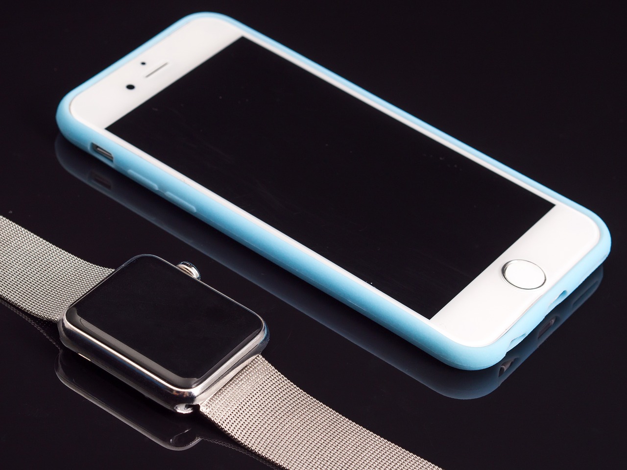 iPhone and a Smartwatch